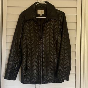 Quilted leather jacket